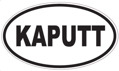 KAPUTT - Oval Sticker