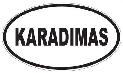KARADIMAS - Oval Sticker