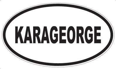 KARAGEORGE - Oval Sticker