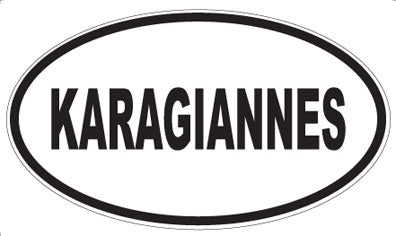 KARAGIANNES - Oval Sticker