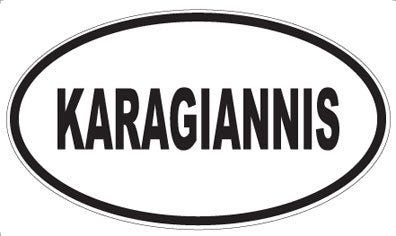 KARAGIANNIS - Oval Sticker
