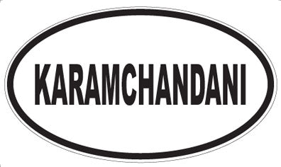 KARAMCHANDANI - Oval Sticker