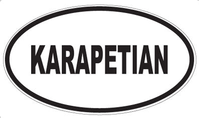 KARAPETIAN - Oval Sticker