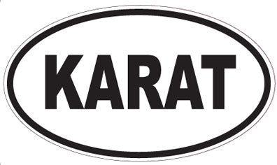 KARAT - Oval Sticker