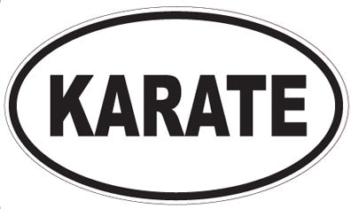 KARATE - Oval Sticker