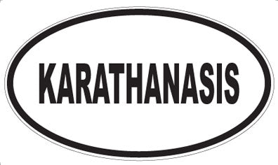 KARATHANASIS - Oval Sticker