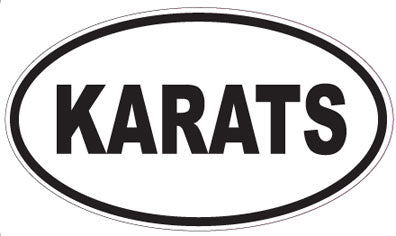 KARATS - Oval Sticker