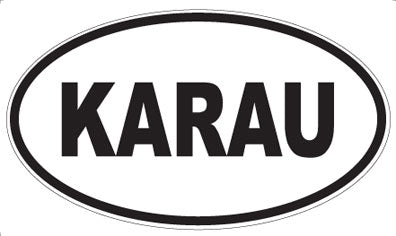 KARAU - Oval Sticker