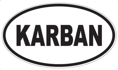KARBAN - Oval Sticker