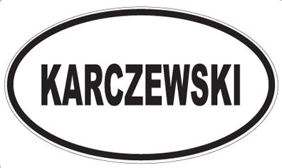 KARCZEWSKI - Oval Magnet