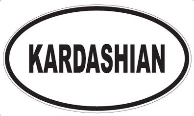 KARDASHIAN - Oval Magnet