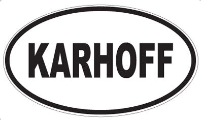 KARHOFF - Oval Magnet