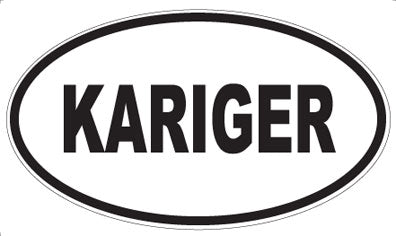 KARIGER - Oval Magnet