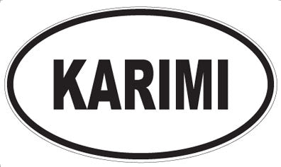 KARIMI - Oval Sticker