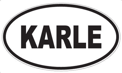 KARLE - Oval Sticker