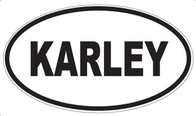 KARLEY - Oval Sticker