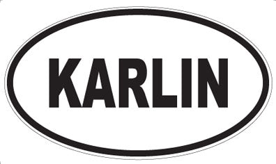 KARLIN - Oval Magnet