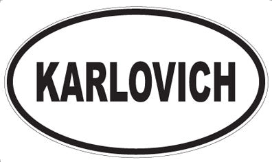 KARLOVICH - Oval Sticker
