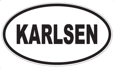 KARLSEN - Oval Sticker