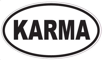 KARMA - Oval Sticker