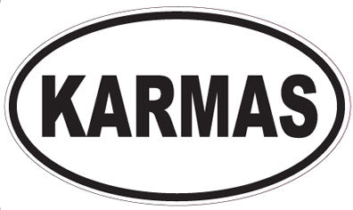 KARMAS - Oval Sticker