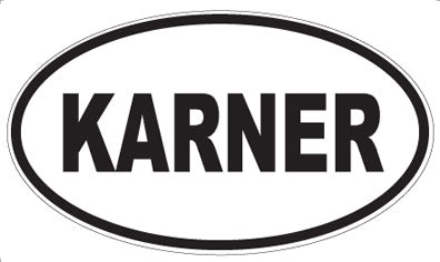 KARNER - Oval Sticker