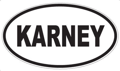 KARNEY - Oval Magnet