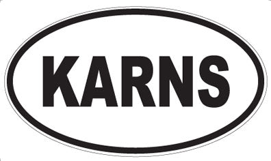 KARNS - Oval Sticker