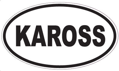 KAROSS - Oval Sticker