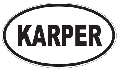 KARPER - Oval Sticker
