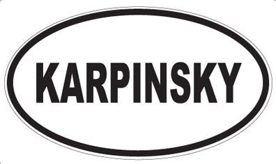 KARPINSKY - Oval Magnet