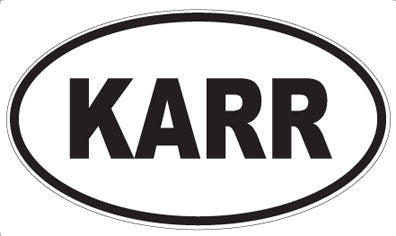 KARR - Oval Sticker