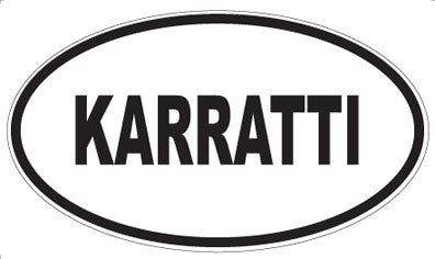 KARRATTI - Oval Sticker