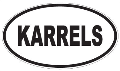 KARRELS - Oval Sticker