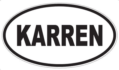 KARREN - Oval Magnet