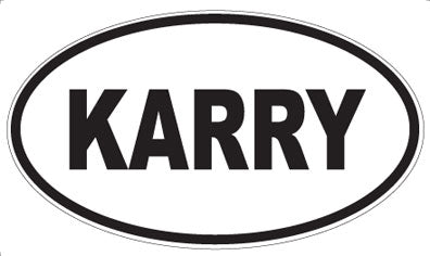 KARRY - Oval Sticker