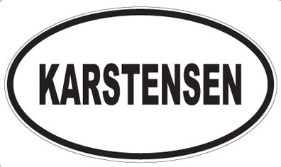 KARSTENSEN - Oval Sticker