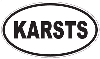 KARSTS - Oval Sticker
