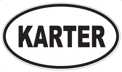 KARTER - Oval Magnet