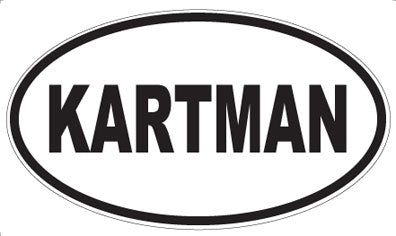 KARTMAN - Oval Sticker