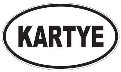 KARTYE - Oval Sticker