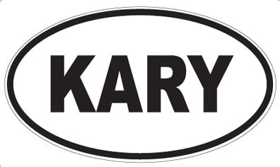 KARY - Oval Sticker