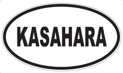 KASAHARA - Oval Sticker