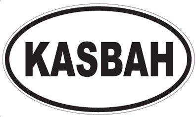 KASBAH - Oval Sticker