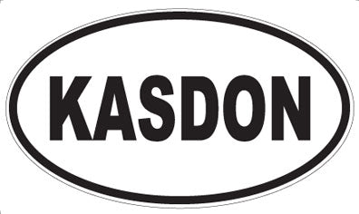 KASDON - Oval Sticker