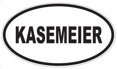 KASEMEIER - Oval Sticker