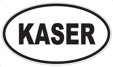 KASER - Oval Sticker