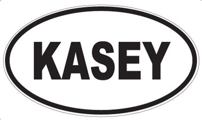 KASEY - Oval Sticker