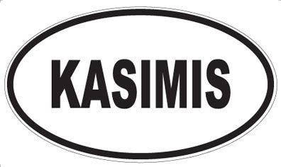 KASIMIS - Oval Sticker