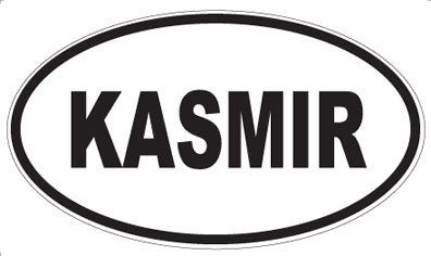 KASMIR - Oval Sticker